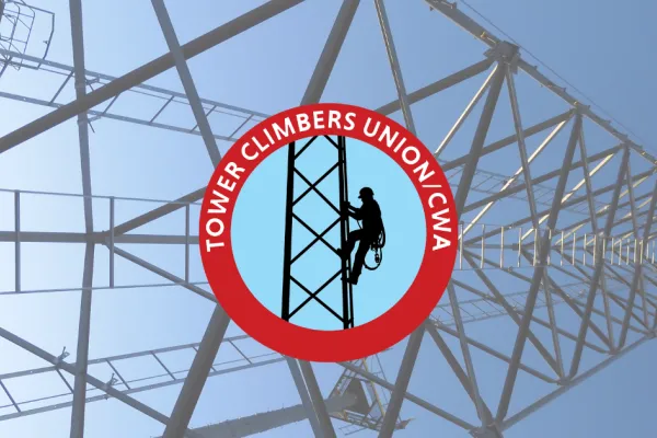 The Tower Climbers Union/CWA Logo